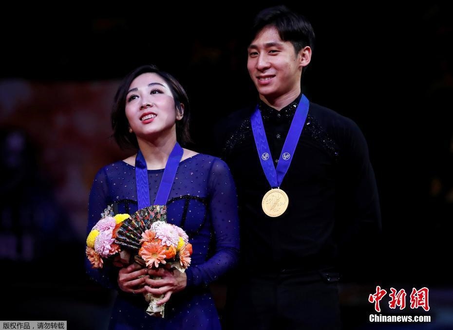 資料圖：隋文靜/韓聰奪冠。