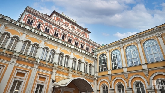  △當(dāng)?shù)貢r(shí)間3月21日，莫斯科，克里姆林宮。（總臺(tái)央廣記者潘毅拍攝）