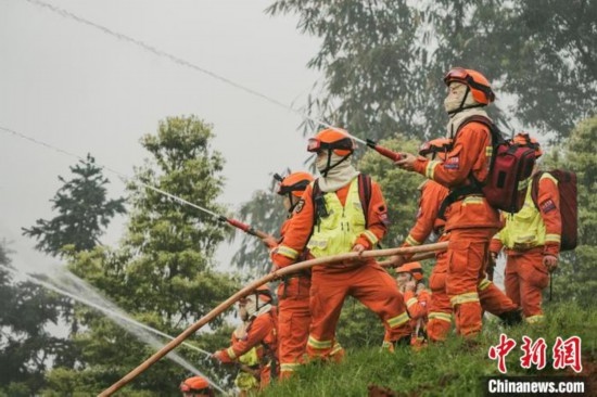 演練現(xiàn)場。瀘州消防供圖