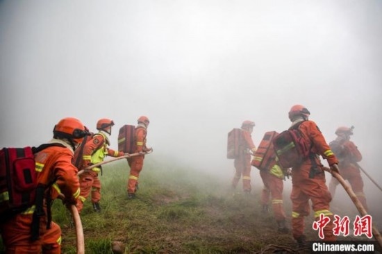 演練現(xiàn)場。瀘州消防供圖