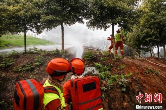 演練現(xiàn)場。瀘州消防供圖