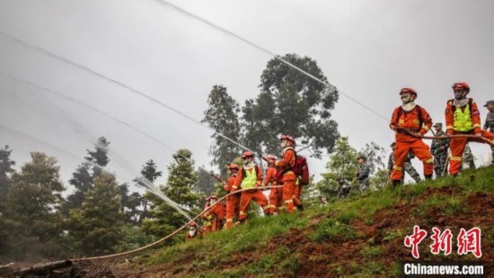演練現(xiàn)場。瀘州消防供圖