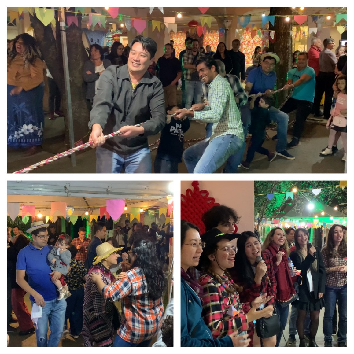 參與者在活動中體驗巴西豐收節(jié)文化元素。（圣保羅州立大學(xué)孔子學(xué)院供圖）