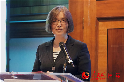 薛伶致辭。人民網(wǎng) 郭錦標攝