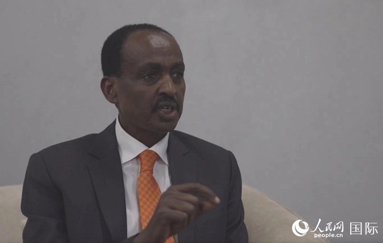 特肖梅·托加接受人民網專訪。人民網記者 劉寧攝