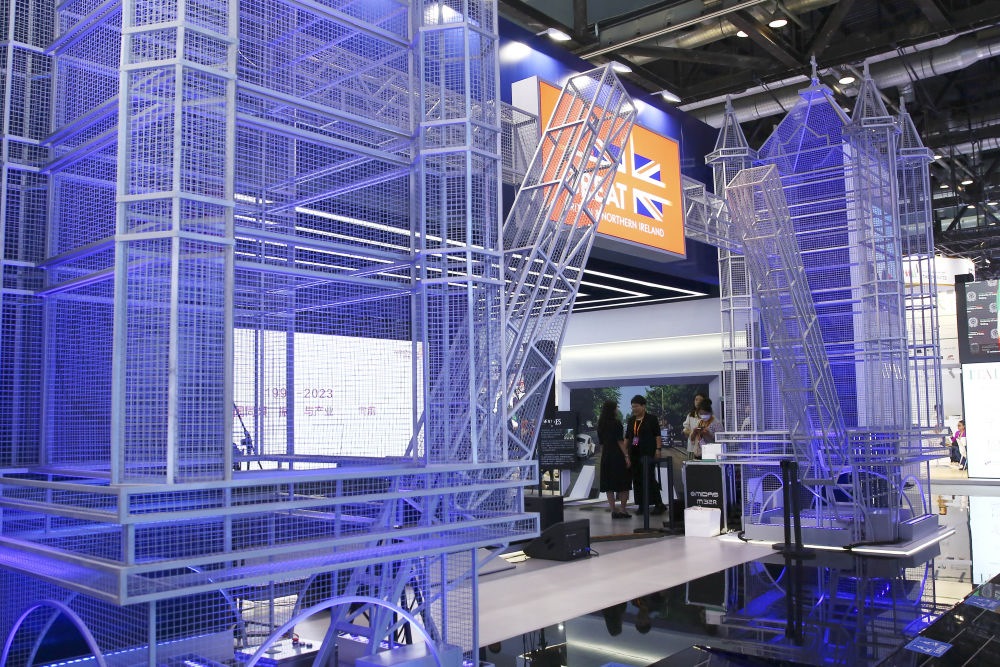 這是9月3日在國家會議中心綜合展區(qū)拍攝的英國展館。新華社記者 孫瑋彤 攝