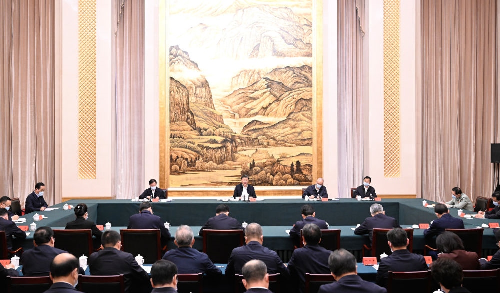  2023年5月17日上午，習近平在西安聽取陜西省委和省政府工作匯報并發(fā)表重要講話。