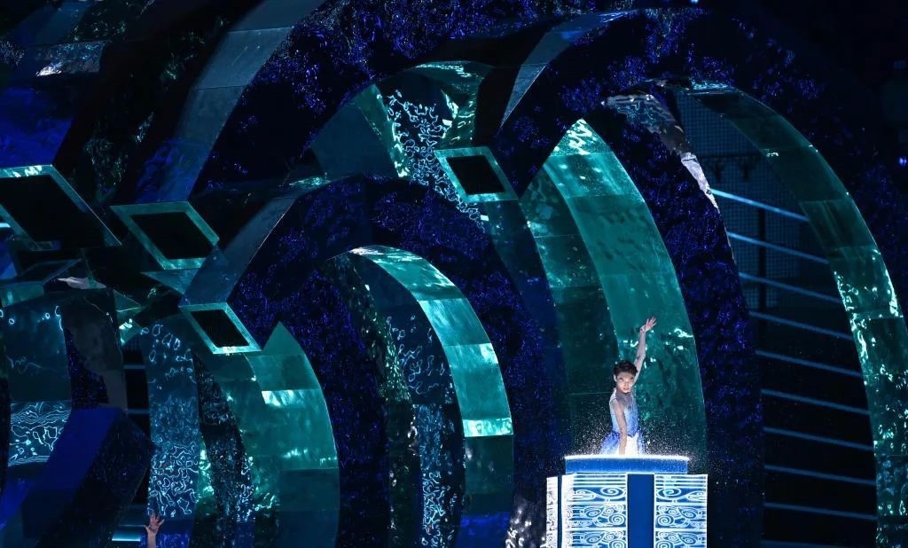 △9月23日，杭州第19屆亞洲運動會開幕式迎賓表演《水潤秋輝》。