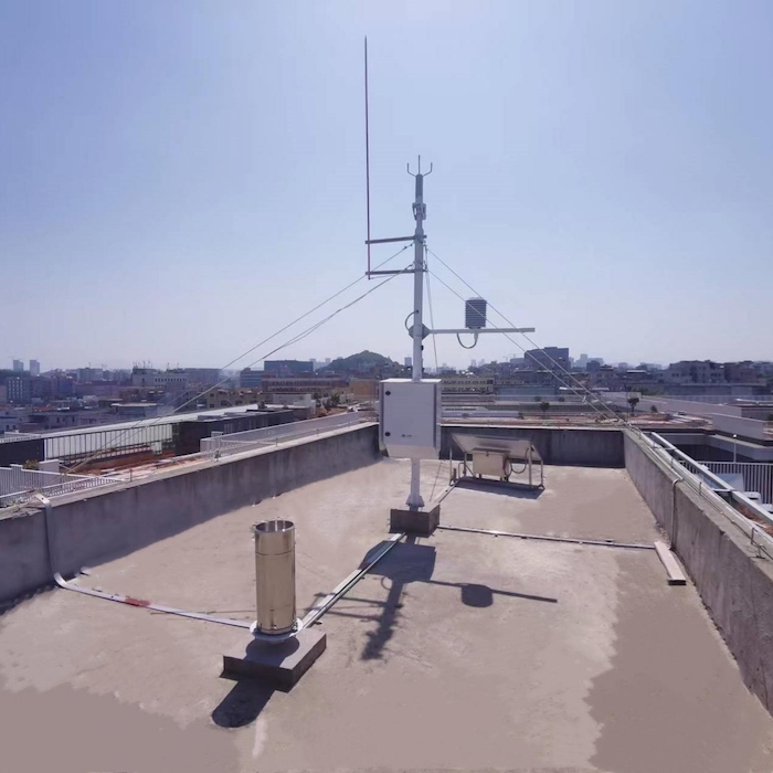 龍華區(qū)社區(qū)多要素自動氣象觀測站。龍華區(qū)應(yīng)急管理局供圖