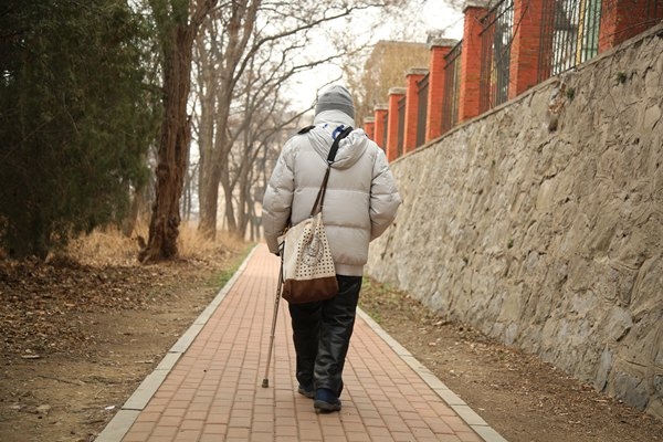 鐘萬勰院士在大連理工大學校園里。周學飛攝