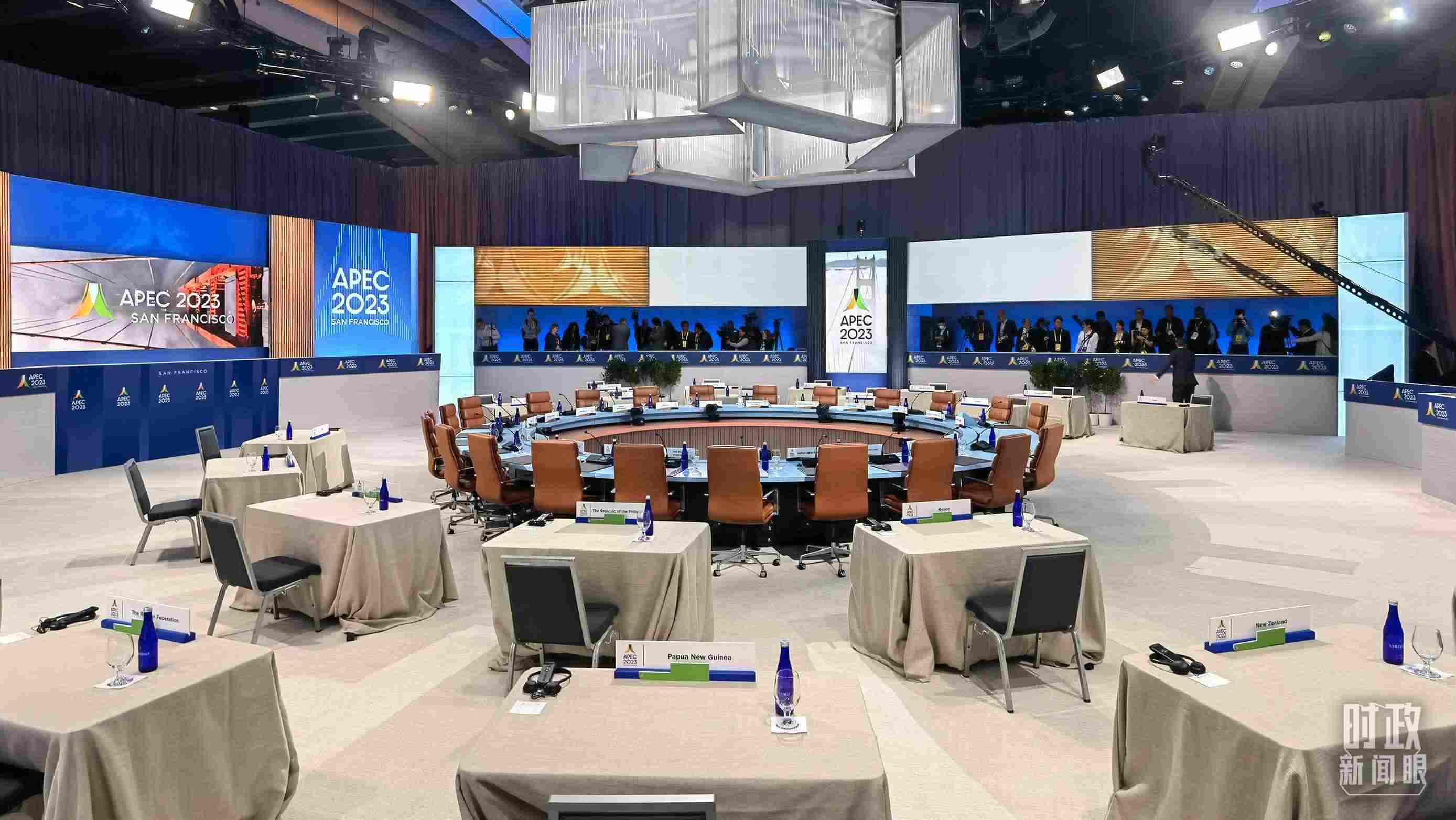 APEC第30次領導人非正式會議開始前的會場。（總臺央視記者石丞拍攝）