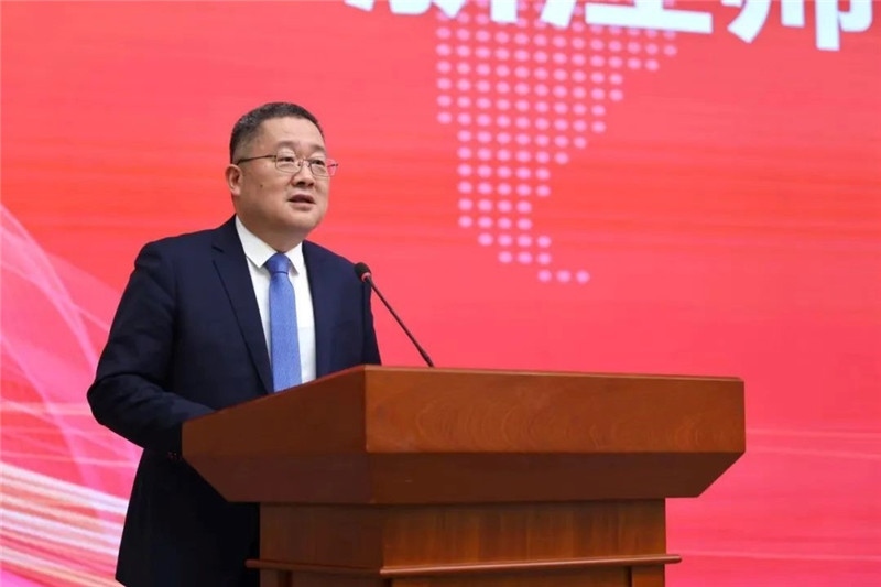 浙江師范大學(xué)黨委書(shū)記鄭孟狀致辭。主辦方供圖