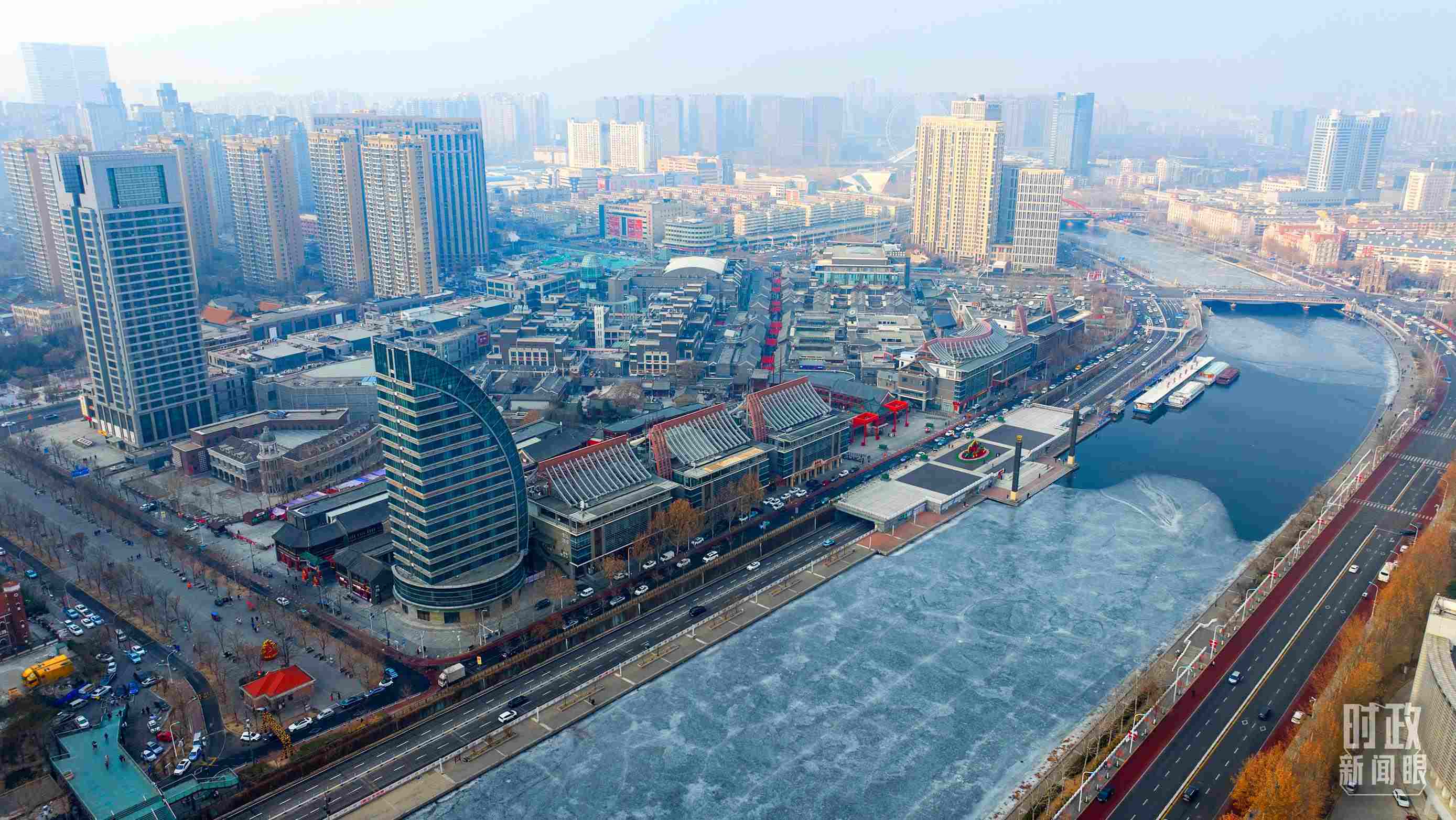 △天津航拍。（總臺記者劉功河拍攝）