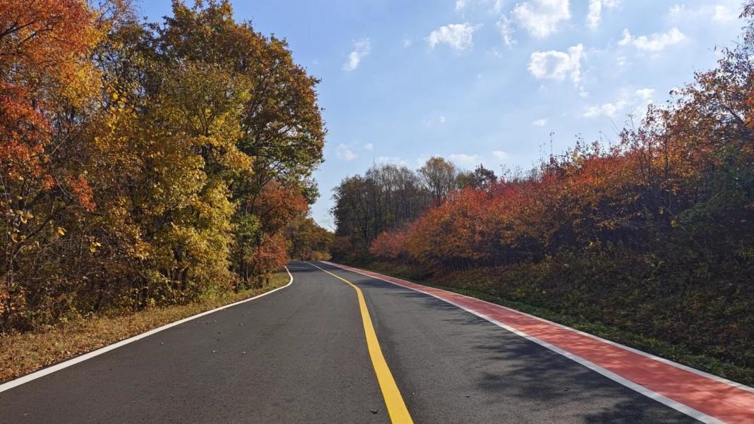 九臺(tái)區(qū)圍繞紅色文化、冰雪資源、特色民宿，進(jìn)一步完善道路功能。九臺(tái)區(qū)委宣傳部供圖