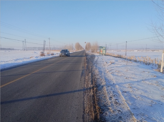 連接德惠市與太興村的德前公路寬闊通暢。德惠市委宣傳部供圖