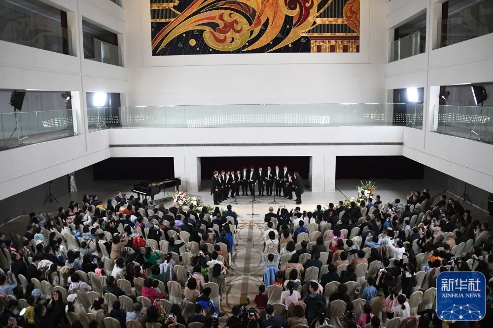 3月21日拍攝的“春暖·金融街韻律專場(chǎng)音樂(lè)會(huì)”現(xiàn)場(chǎng)。新華社記者 任超 攝