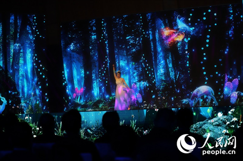 原創(chuàng)舞蹈《萬物有靈》。人民網(wǎng)記者 李發(fā)興攝