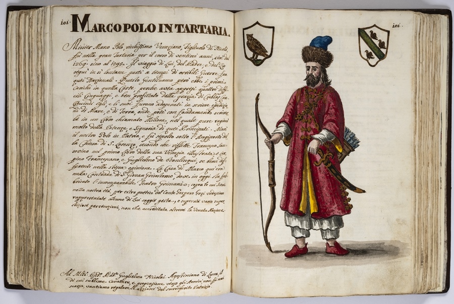 “馬可·波羅的世界”展覽的部分展品。威尼斯市立博物館基金會(huì)供圖