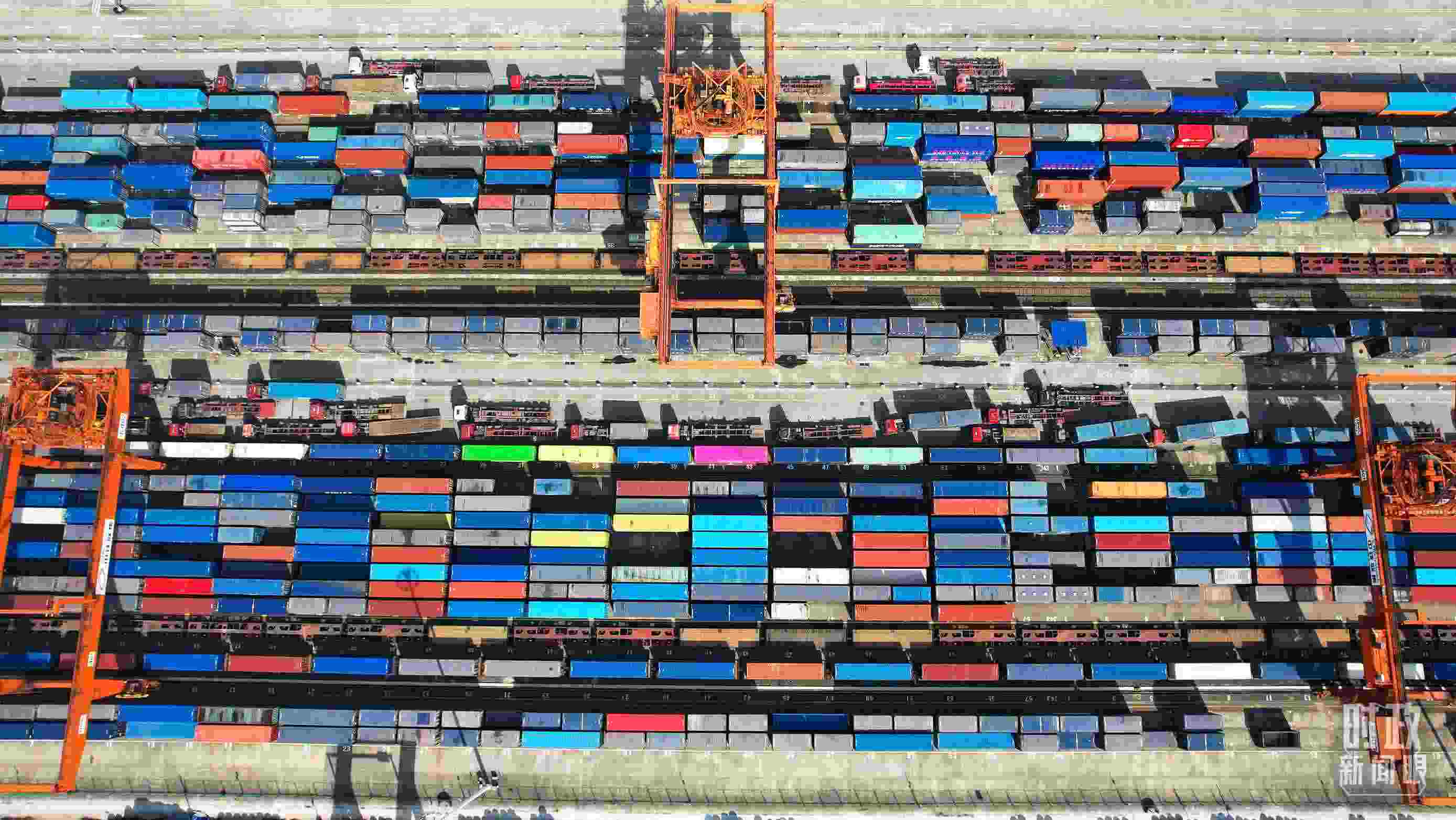 △重慶國際物流樞紐園區(qū)。（總臺記者楊洋拍攝）