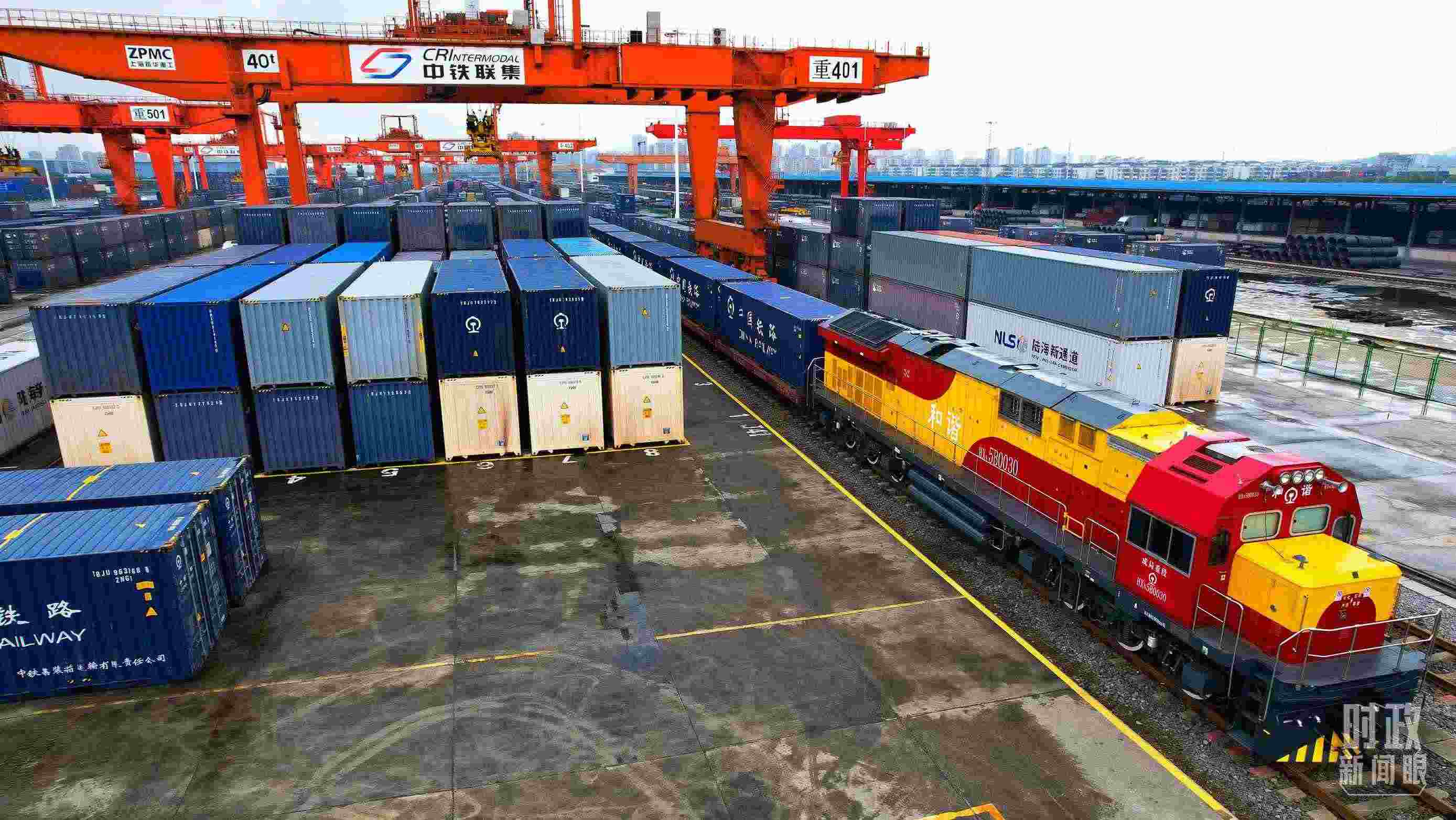 △重慶國際物流樞紐園區(qū)。（總臺記者劉雨拍攝）