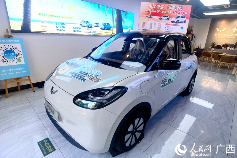 五菱汽車推出置換補(bǔ)貼。人民網(wǎng)記者 陳燕攝