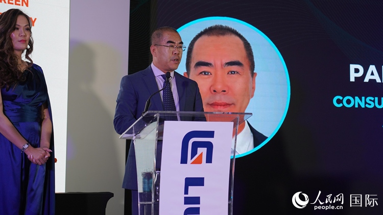 中國駐約翰內(nèi)斯堡總領事潘慶江發(fā)言致辭。人民網(wǎng) 張茜攝