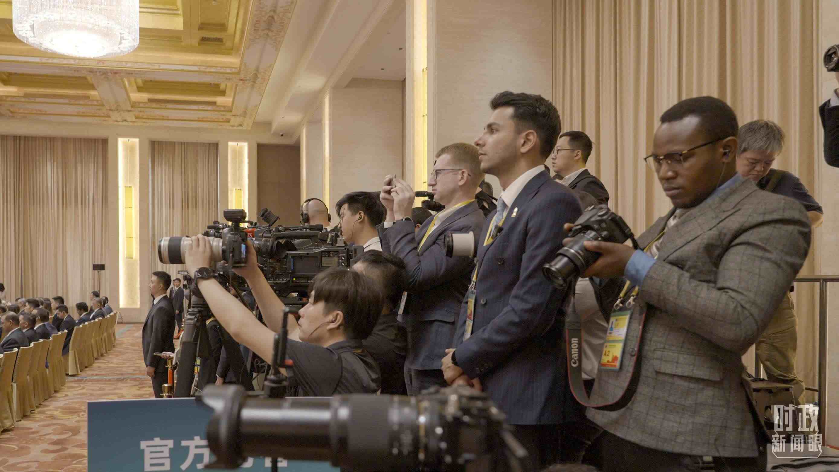 △現(xiàn)場媒體區(qū)。（總臺央視記者彭漢明拍攝）