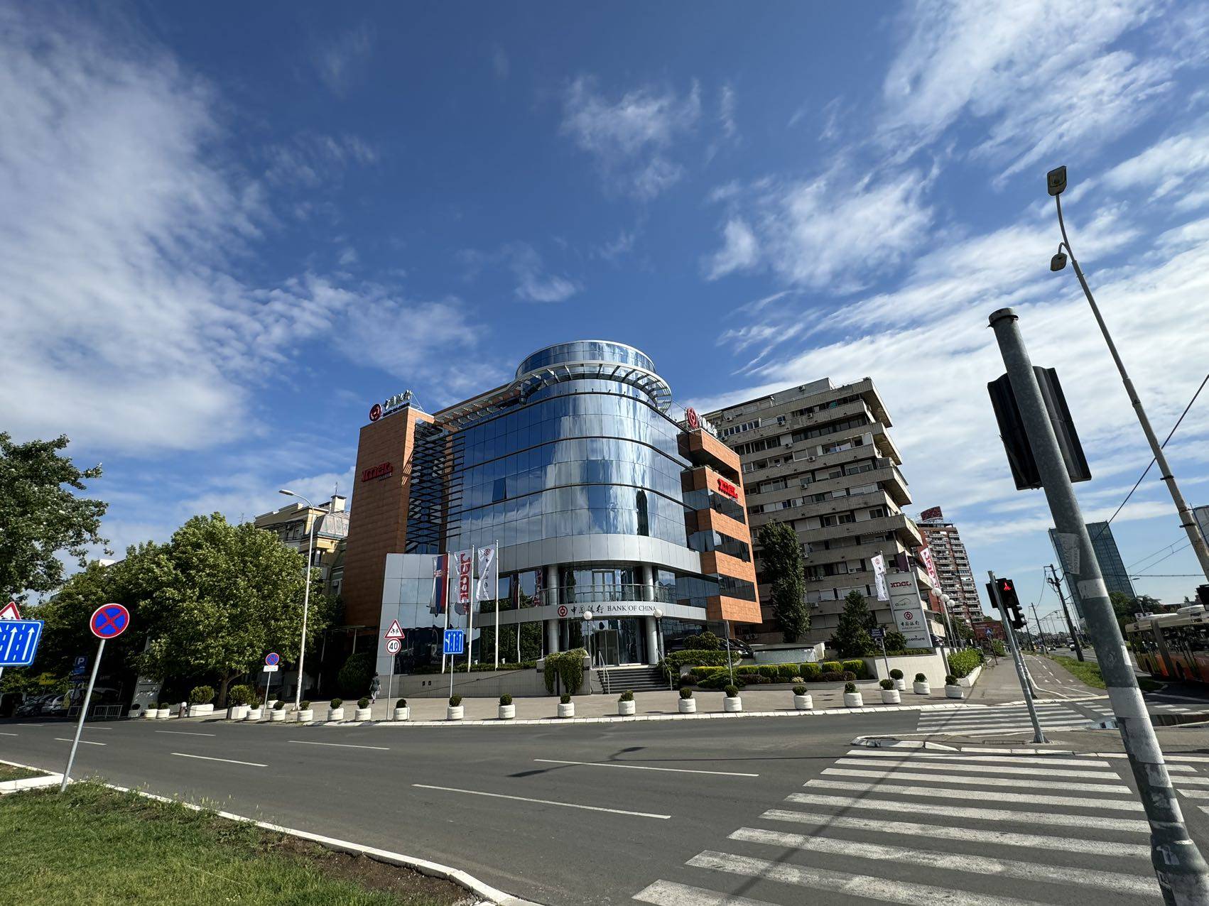 圖片說明：中國(guó)銀行（塞爾維亞）有限公司外景。 中國(guó)銀行（塞爾維亞）有限公司供圖