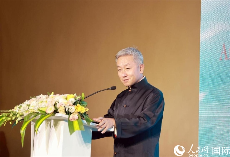 張益明大使致辭。人民網(wǎng)記者 管克江攝