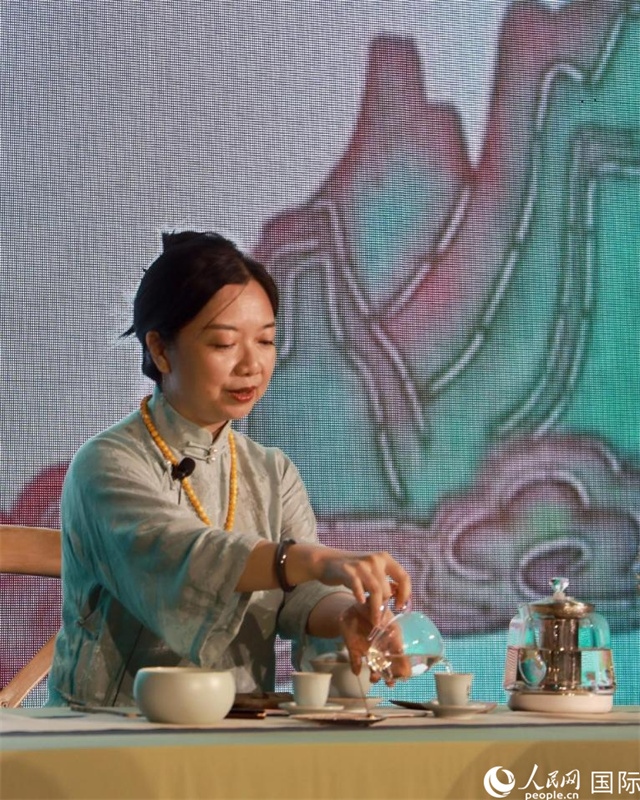 茶藝展示。人民網(wǎng)記者 管克江攝