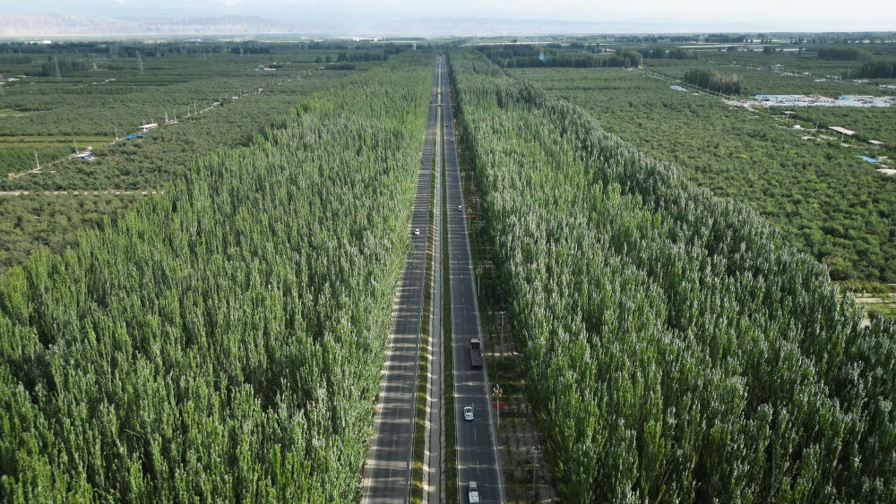 新疆柯柯牙景色（2023年9月1日攝，無人機(jī)照片）。新華社記者 李響 攝