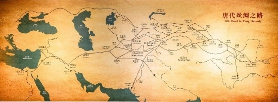 唐代絲綢之路，經(jīng)過(guò)新疆眾多地區(qū)。（圖片來(lái)源：視覺中國(guó)）