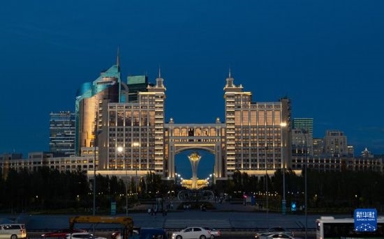 這是7月1日拍攝的哈薩克斯坦首都阿斯塔納街景。新華社記者 白雪騏 攝