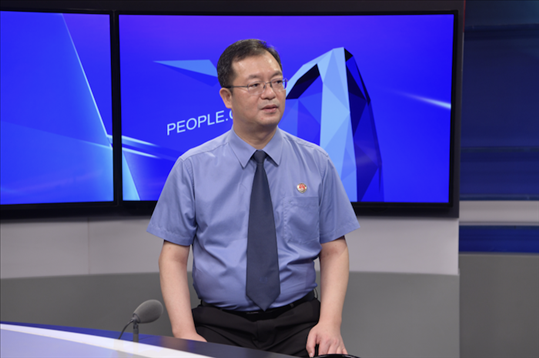 福建省泉州市人民檢察院檢察長施建清。人民網(wǎng)記者 王曉嘯攝