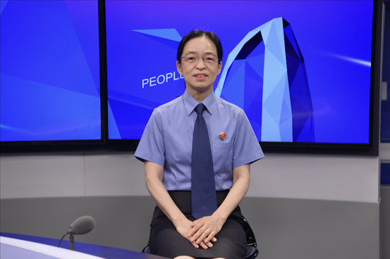 最高人民檢察院行政檢察廳二級高級檢察官張立新。人民網(wǎng)記者 王曉嘯攝