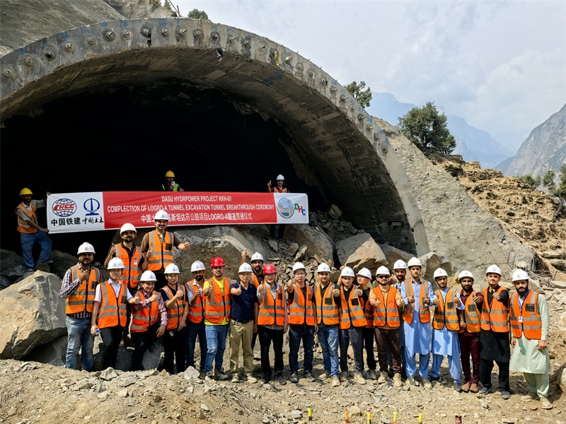 7月29日貫通儀式現(xiàn)場圖片。中國土木工程集團(tuán) 供圖