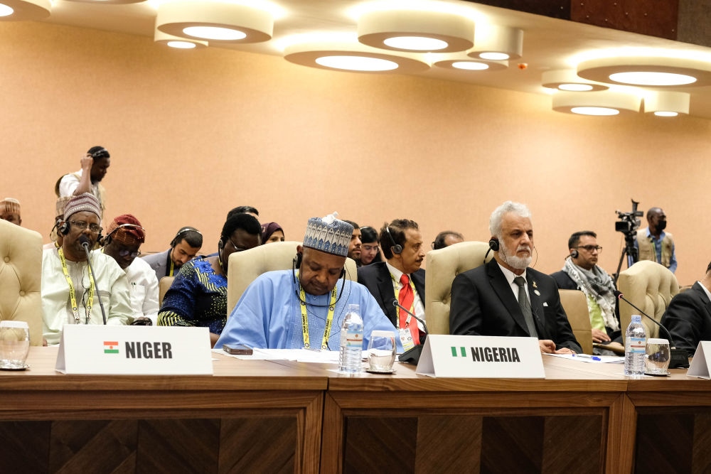 1月20日，與會(huì)代表出席在烏干達(dá)首都坎帕拉舉行的不結(jié)盟運(yùn)動(dòng)第19次峰會(huì)閉幕式。新華社發(fā)（阿佳拉·納瓦達(dá)攝）