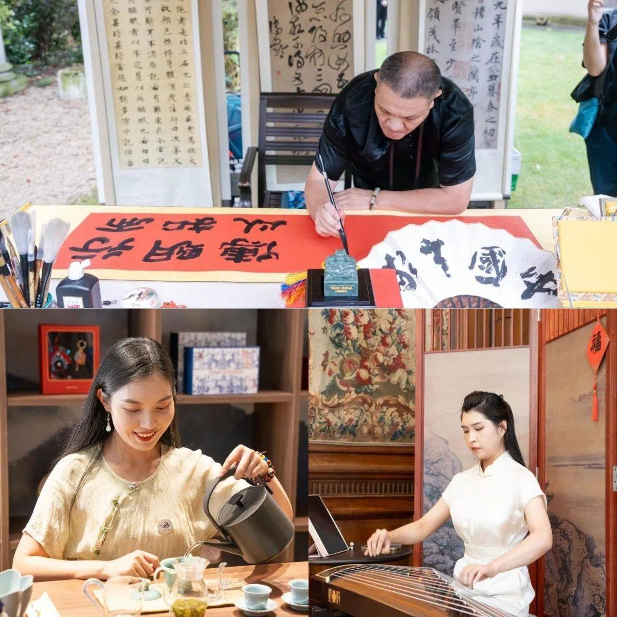 中國非遺與傳統(tǒng)文化展區(qū)引人入勝。 “中國之家”供圖