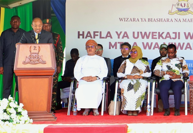 坦桑尼亞桑給巴爾總統(tǒng)侯賽因·阿里·姆維尼致辭。主辦方供圖