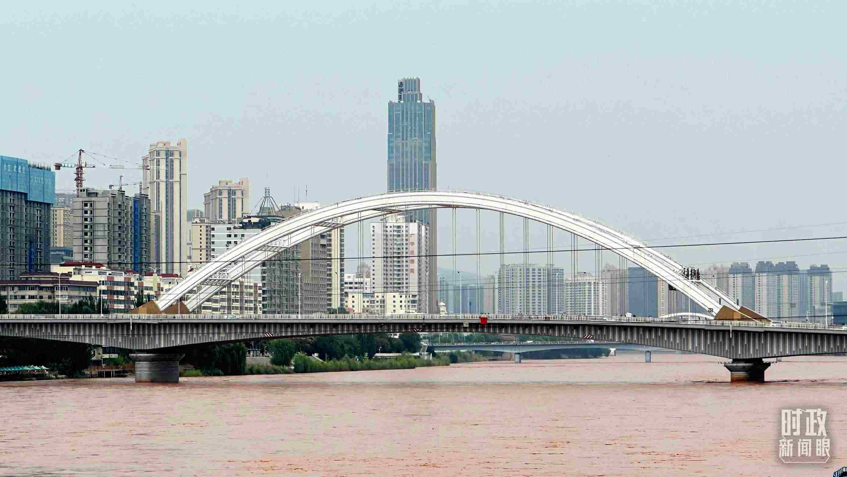 △黃河蘭州段。（總臺央視記者范一鳴拍攝）