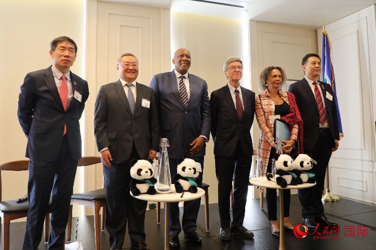 萊索托國王萊齊耶三世、中國常駐聯(lián)合國代表傅聰?shù)燃钨e出席活動。人民網(wǎng)記者 李志偉攝