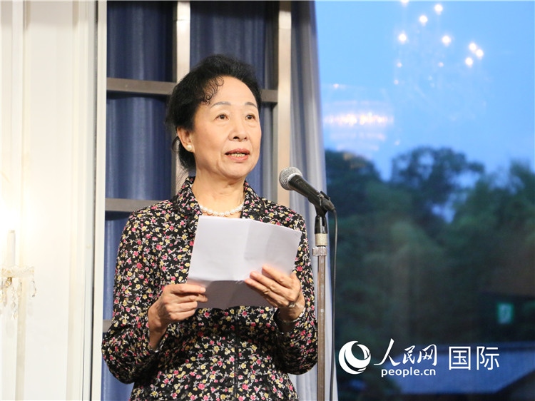 中國(guó)商務(wù)部原部長(zhǎng)助理郭莉致辭。人民網(wǎng) 許可攝