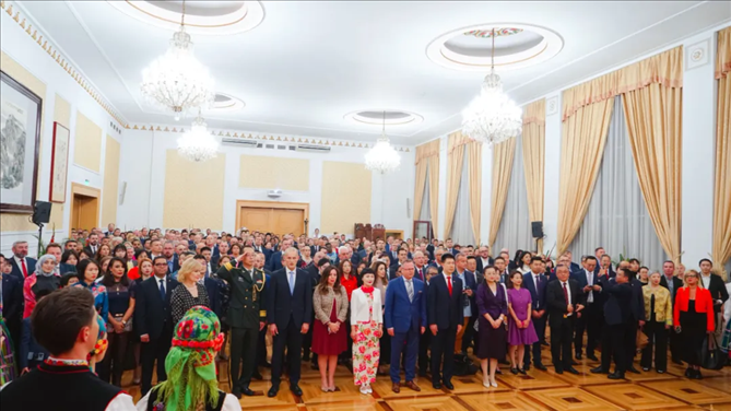 招待會(huì)現(xiàn)場(chǎng)。中國(guó)駐波蘭大使館供圖