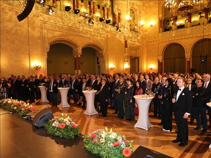 招待會現(xiàn)場。中國駐匈牙利大使館供圖