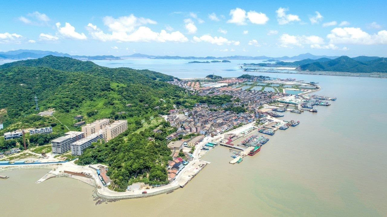 航拍視角看今日螞蟻島。螞蟻島管委會供圖