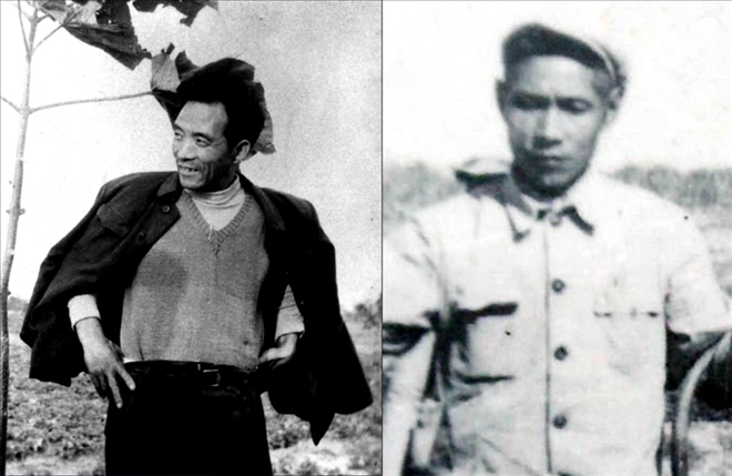 拼版照片：左圖為焦裕祿資料照片；右圖為谷文昌資料照片。