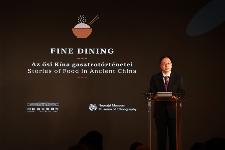 中國國家博物館副館長楊帆致辭。圖片由中國駐匈牙利大使館提供。