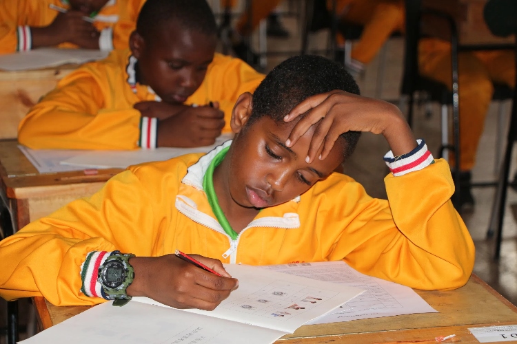 考場現場。埃格頓大學孔子學院供圖