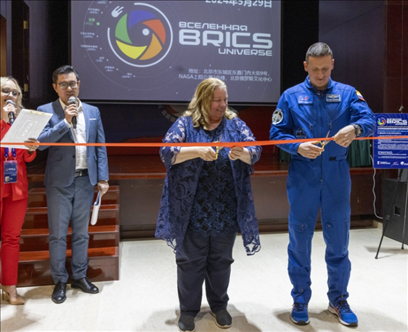 5月29日，“宇宙·金磚國家”圖片巡回展在北京舉辦。 北京俄羅斯文化中心供圖