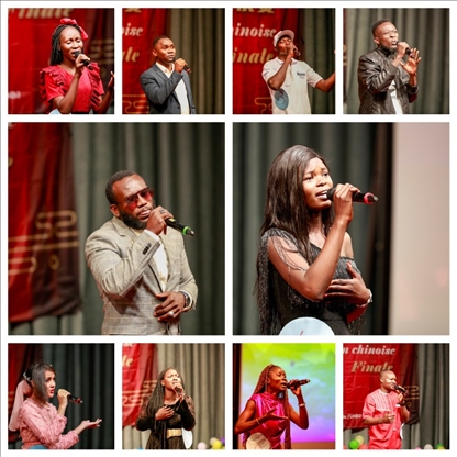 參與決賽的歌手。中國石油非洲公司供圖